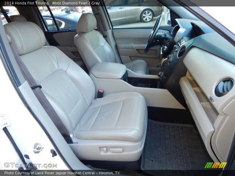 White Diamond Pearl / Gray 2014 Honda Pilot Touring