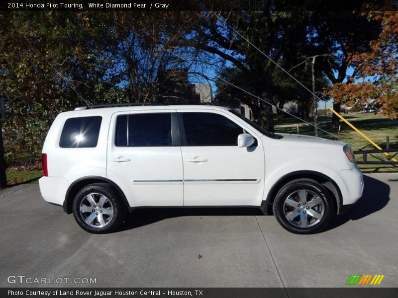 White Diamond Pearl / Gray 2014 Honda Pilot Touring
