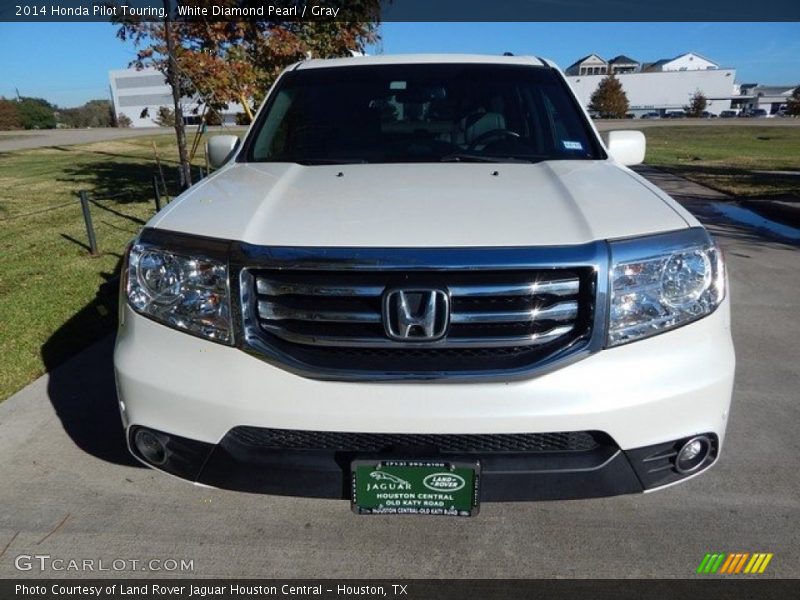 White Diamond Pearl / Gray 2014 Honda Pilot Touring
