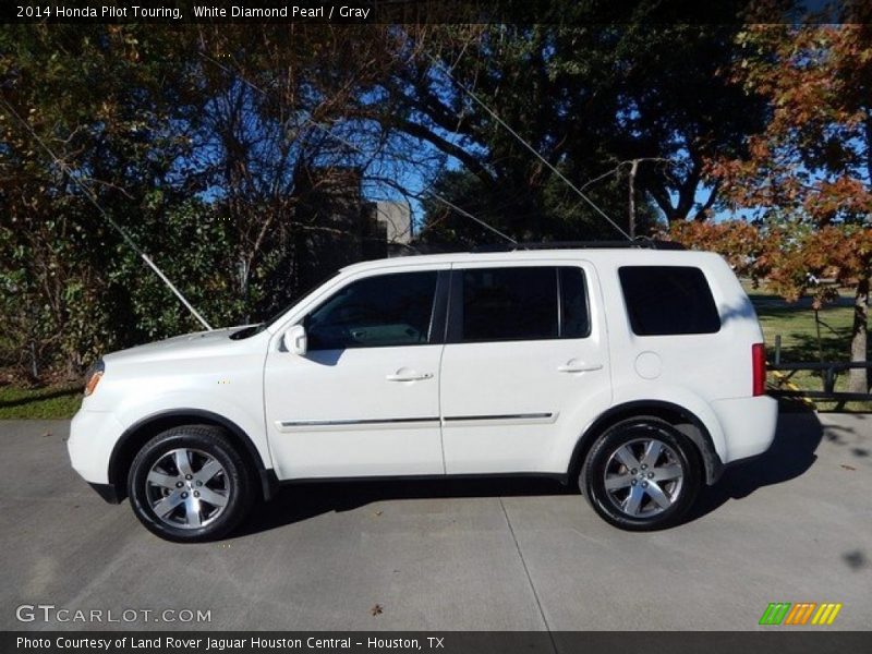 White Diamond Pearl / Gray 2014 Honda Pilot Touring