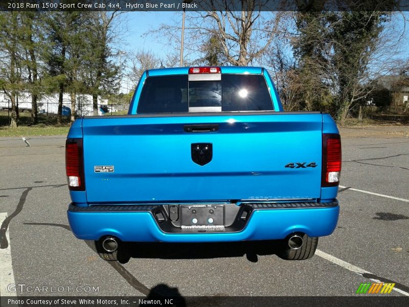 Hydro Blue Pearl / Black 2018 Ram 1500 Sport Crew Cab 4x4