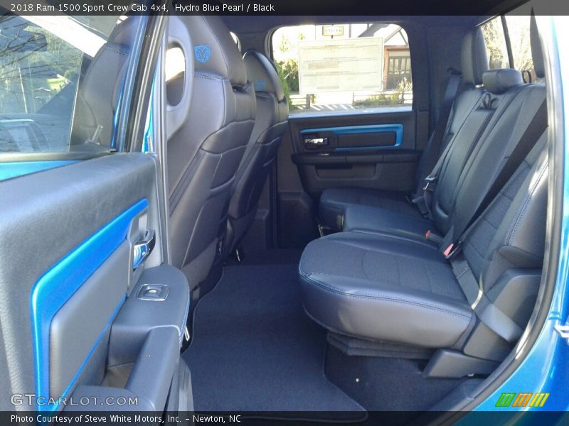 Hydro Blue Pearl / Black 2018 Ram 1500 Sport Crew Cab 4x4