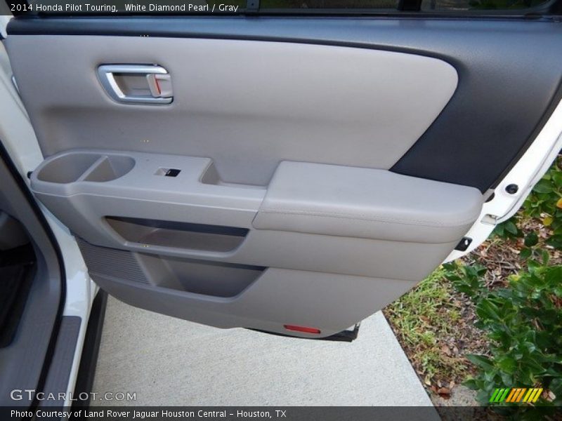 White Diamond Pearl / Gray 2014 Honda Pilot Touring