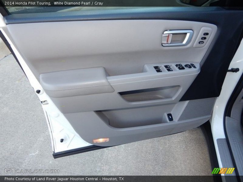 White Diamond Pearl / Gray 2014 Honda Pilot Touring