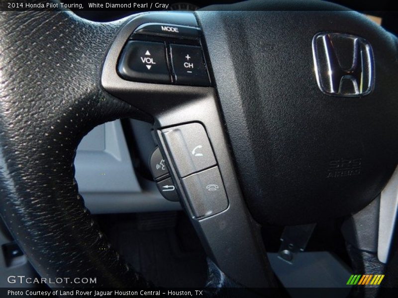 White Diamond Pearl / Gray 2014 Honda Pilot Touring