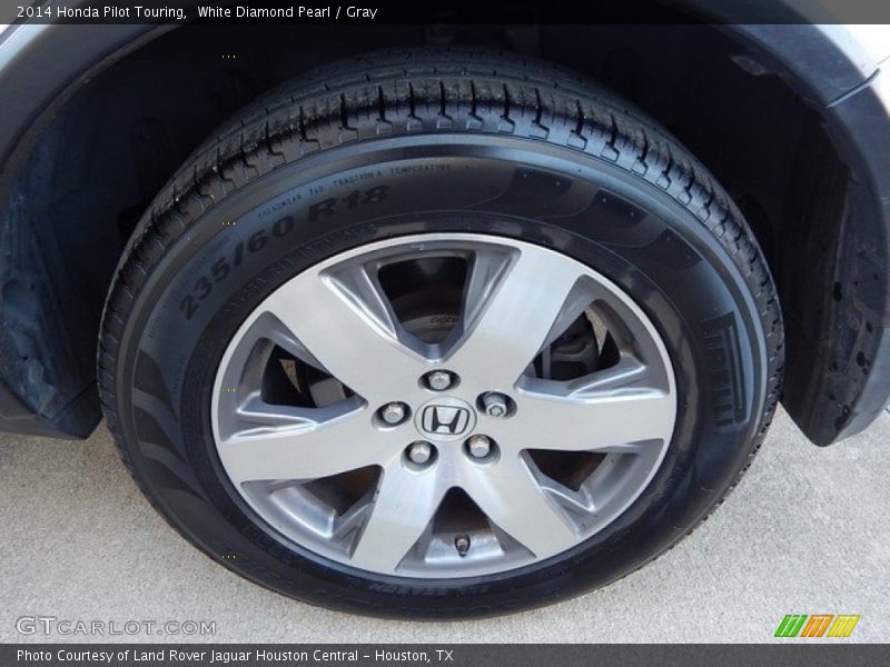 White Diamond Pearl / Gray 2014 Honda Pilot Touring