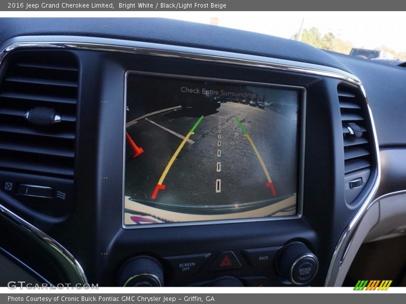 Bright White / Black/Light Frost Beige 2016 Jeep Grand Cherokee Limited