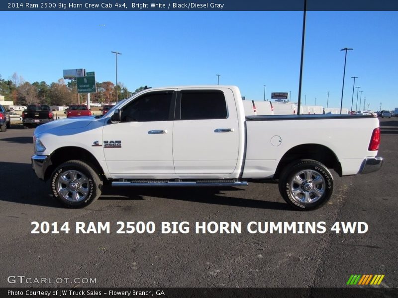 Bright White / Black/Diesel Gray 2014 Ram 2500 Big Horn Crew Cab 4x4