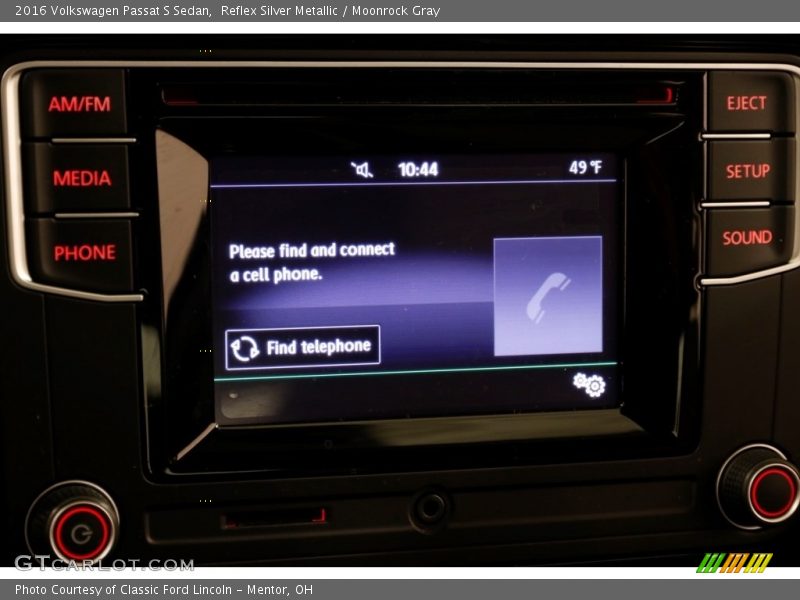 Reflex Silver Metallic / Moonrock Gray 2016 Volkswagen Passat S Sedan