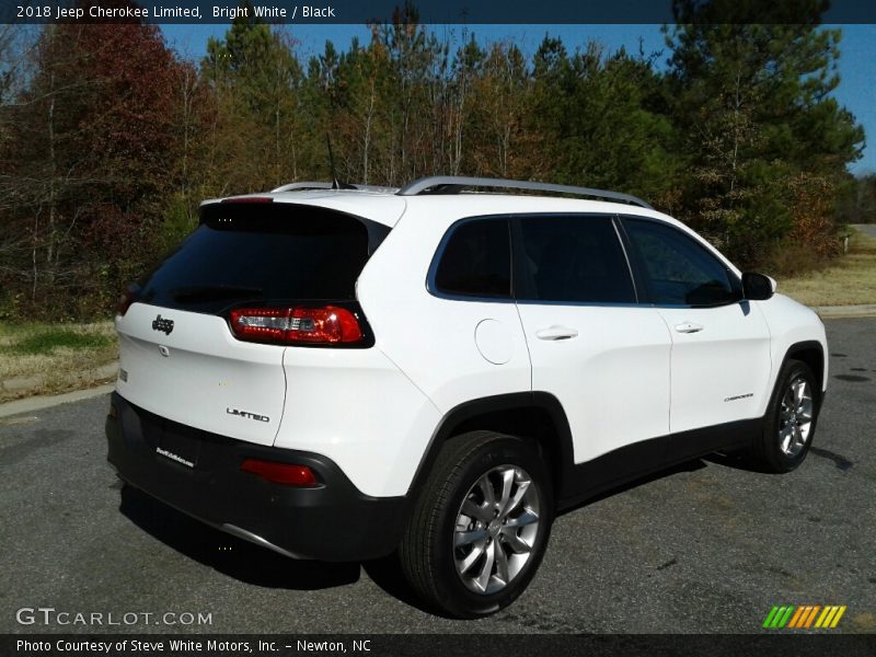 Bright White / Black 2018 Jeep Cherokee Limited
