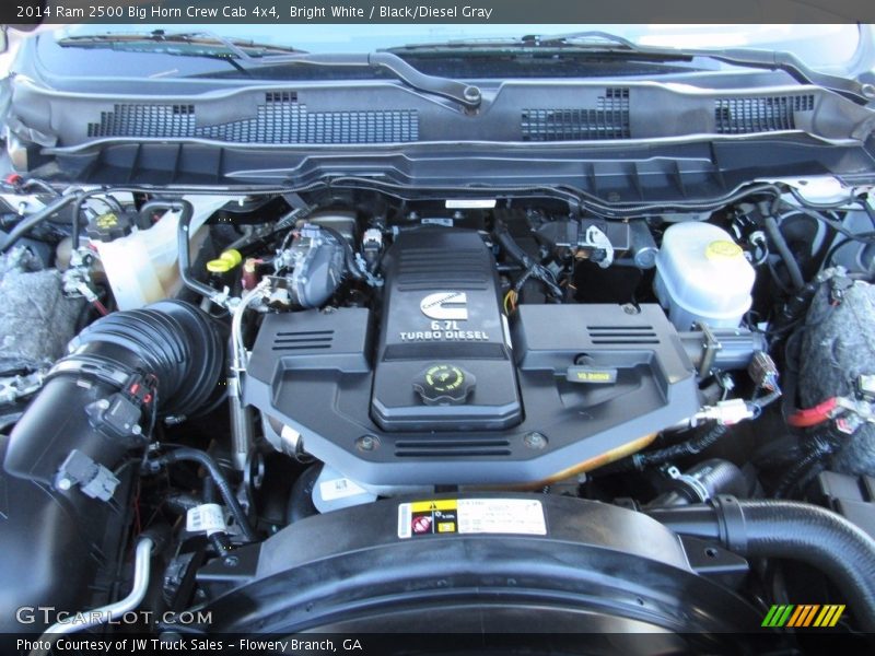 Bright White / Black/Diesel Gray 2014 Ram 2500 Big Horn Crew Cab 4x4