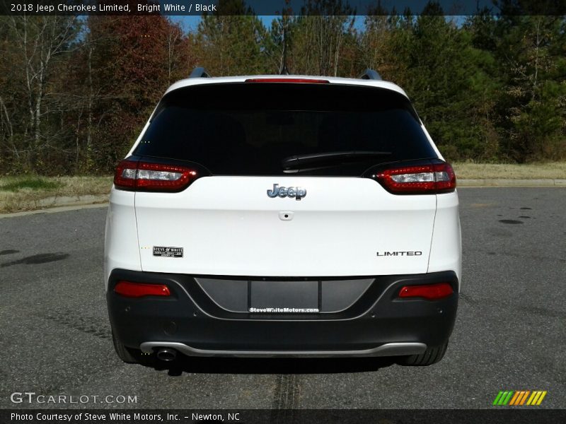 Bright White / Black 2018 Jeep Cherokee Limited