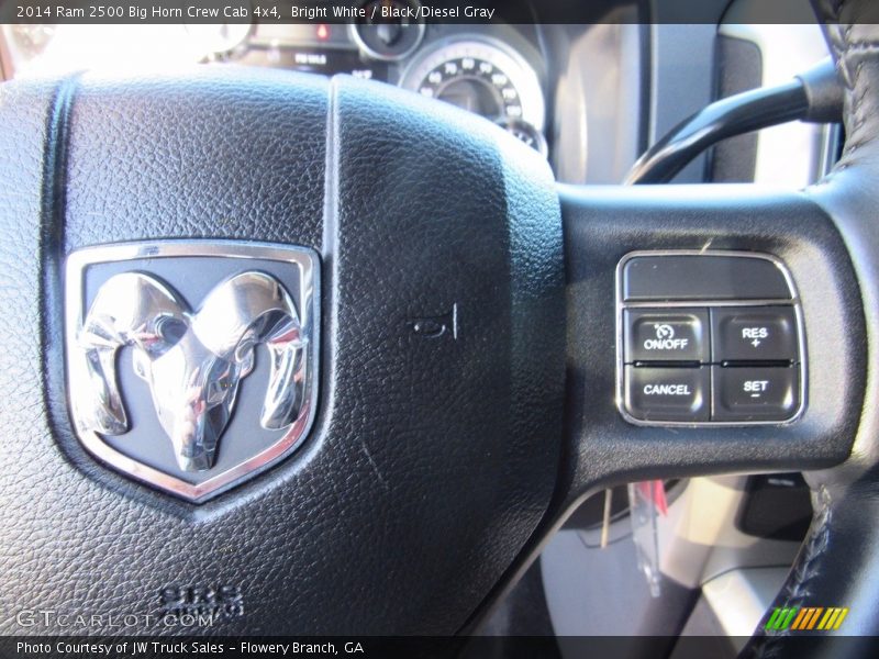 Bright White / Black/Diesel Gray 2014 Ram 2500 Big Horn Crew Cab 4x4