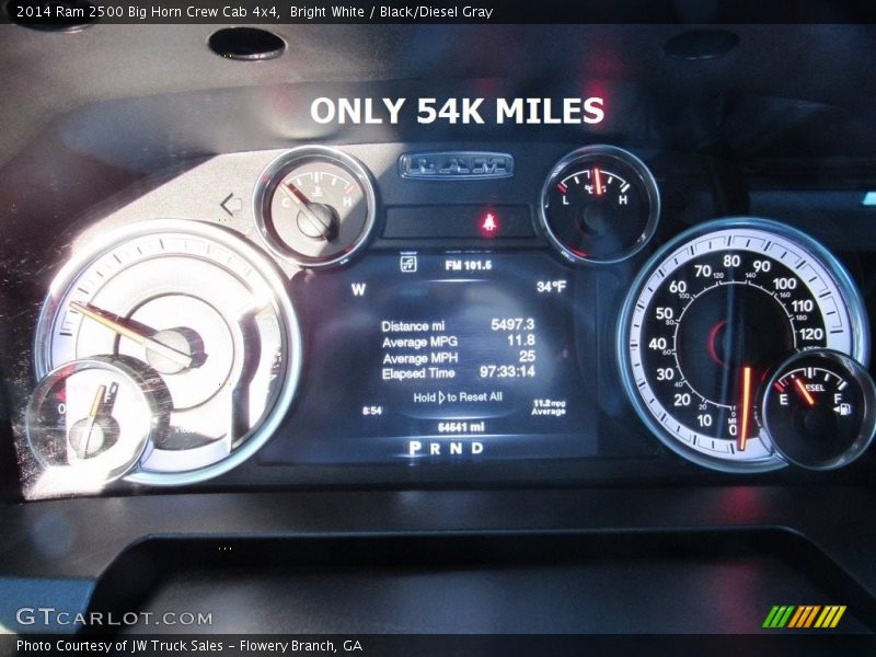 Bright White / Black/Diesel Gray 2014 Ram 2500 Big Horn Crew Cab 4x4