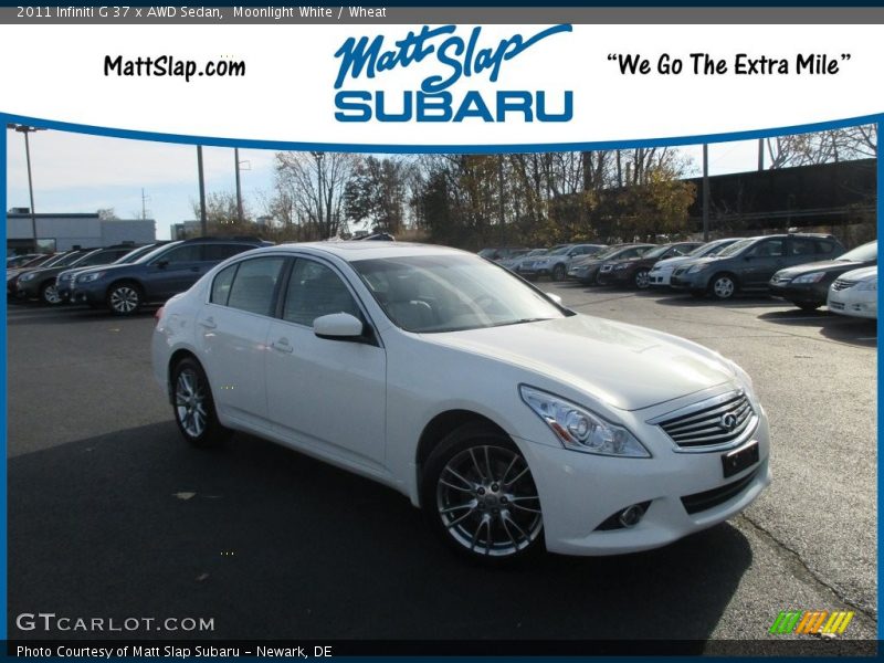Moonlight White / Wheat 2011 Infiniti G 37 x AWD Sedan