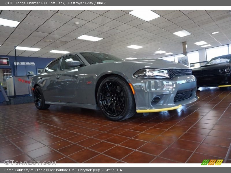 Destroyer Gray / Black 2018 Dodge Charger R/T Scat Pack