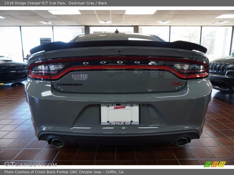 Destroyer Gray / Black 2018 Dodge Charger R/T Scat Pack