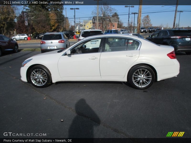 Moonlight White / Wheat 2011 Infiniti G 37 x AWD Sedan
