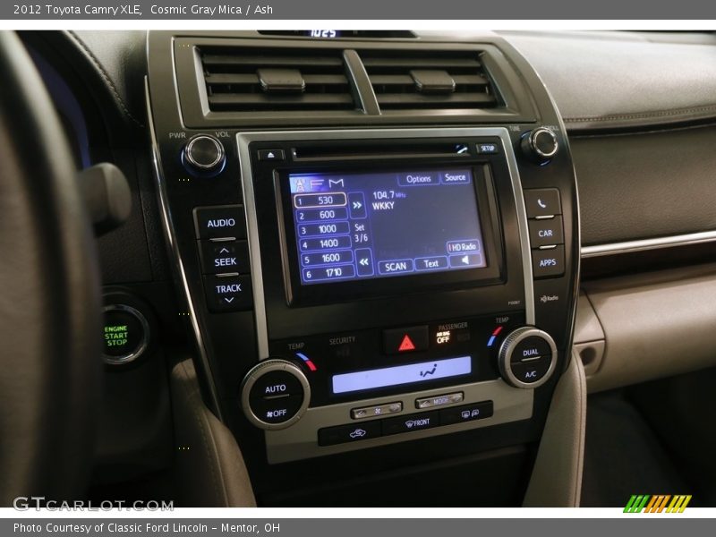 Cosmic Gray Mica / Ash 2012 Toyota Camry XLE