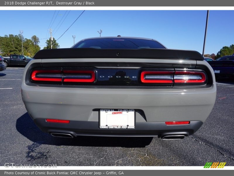 Destroyer Gray / Black 2018 Dodge Challenger R/T