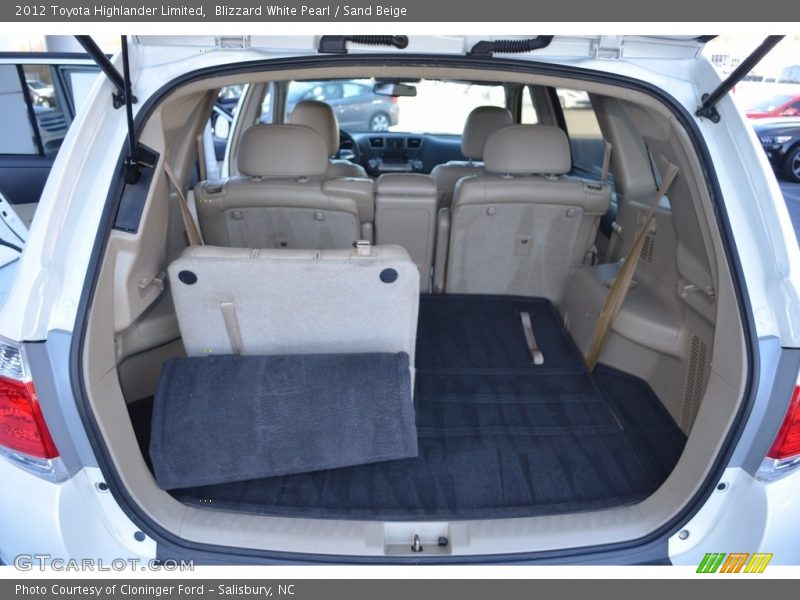 Blizzard White Pearl / Sand Beige 2012 Toyota Highlander Limited