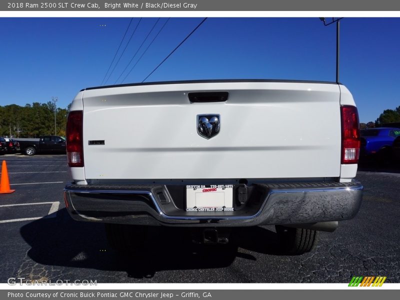 Bright White / Black/Diesel Gray 2018 Ram 2500 SLT Crew Cab