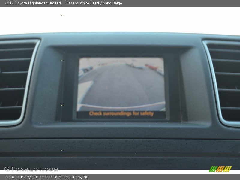 Blizzard White Pearl / Sand Beige 2012 Toyota Highlander Limited