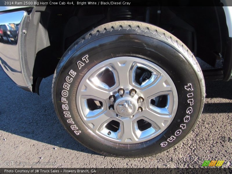 Bright White / Black/Diesel Gray 2014 Ram 2500 Big Horn Crew Cab 4x4