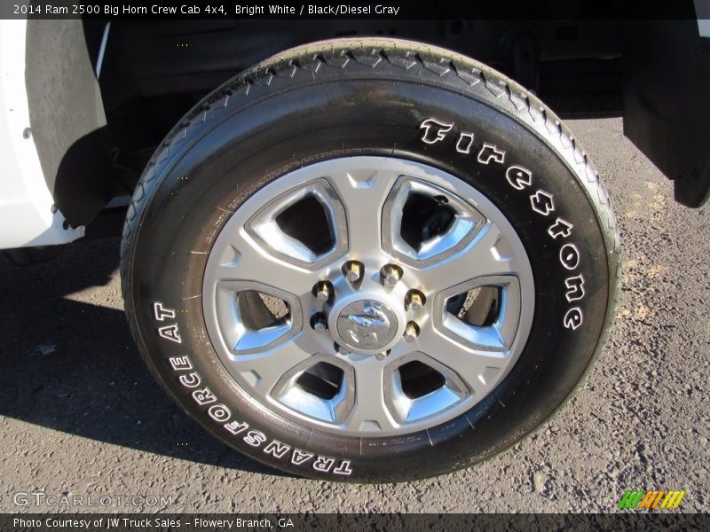 Bright White / Black/Diesel Gray 2014 Ram 2500 Big Horn Crew Cab 4x4