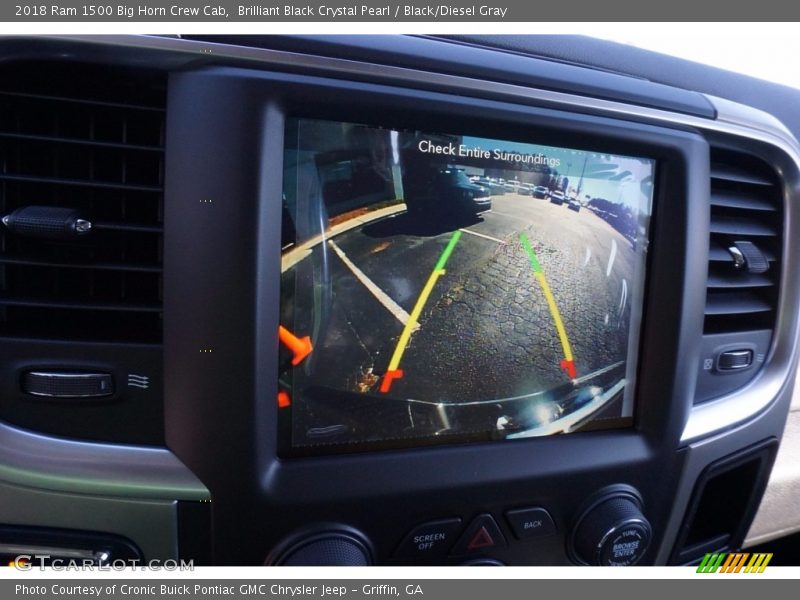 Brilliant Black Crystal Pearl / Black/Diesel Gray 2018 Ram 1500 Big Horn Crew Cab