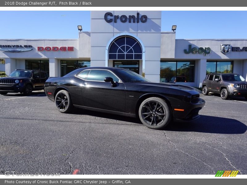 Pitch Black / Black 2018 Dodge Challenger R/T