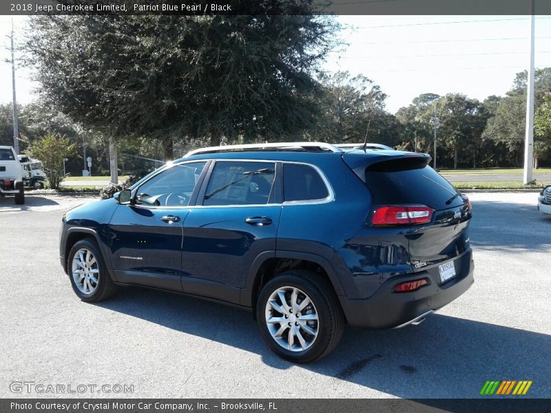 Patriot Blue Pearl / Black 2018 Jeep Cherokee Limited
