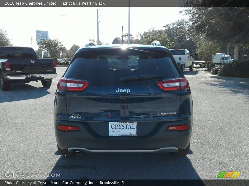 Patriot Blue Pearl / Black 2018 Jeep Cherokee Limited