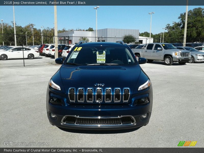 Patriot Blue Pearl / Black 2018 Jeep Cherokee Limited