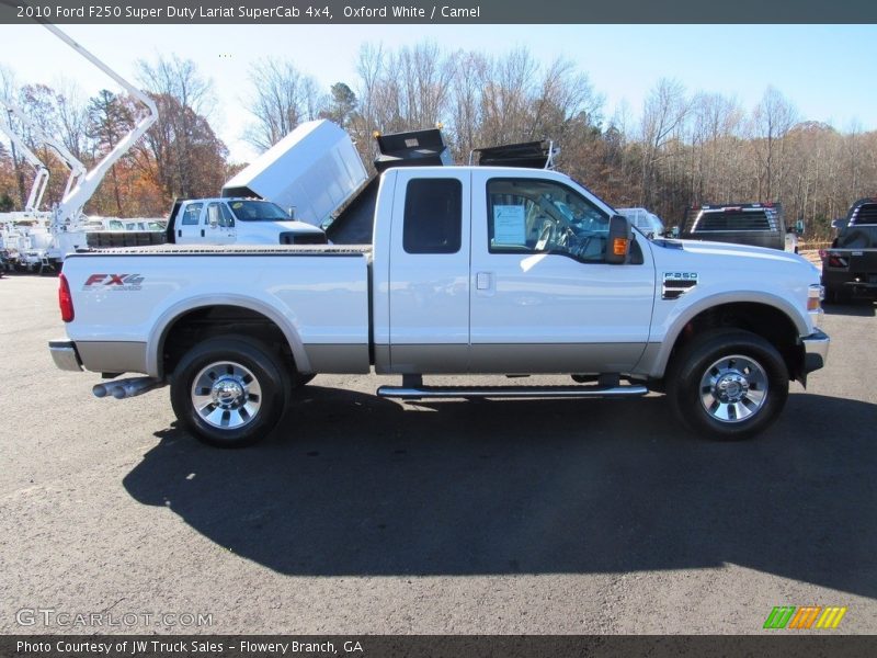 Oxford White / Camel 2010 Ford F250 Super Duty Lariat SuperCab 4x4