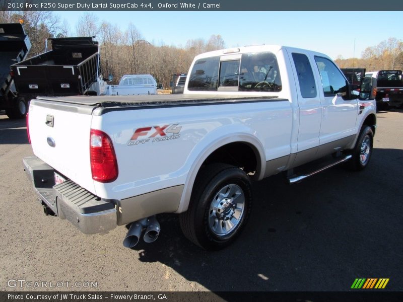 Oxford White / Camel 2010 Ford F250 Super Duty Lariat SuperCab 4x4