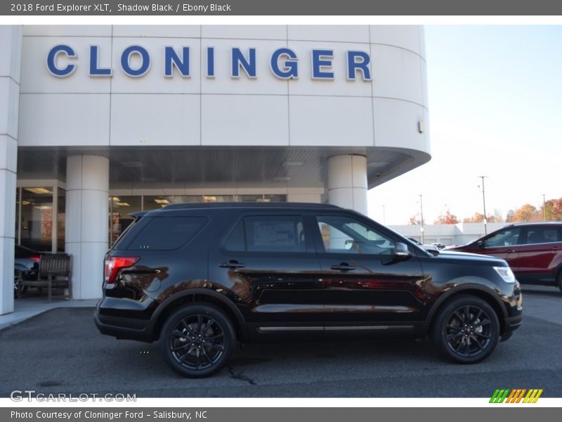 Shadow Black / Ebony Black 2018 Ford Explorer XLT