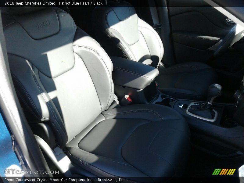 Patriot Blue Pearl / Black 2018 Jeep Cherokee Limited