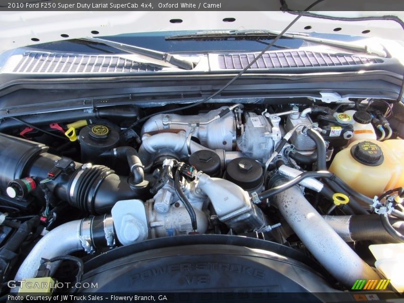 Oxford White / Camel 2010 Ford F250 Super Duty Lariat SuperCab 4x4