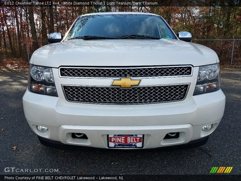 White Diamond Tricoat / Light Titanium/Dark Titanium 2012 Chevrolet Tahoe LTZ 4x4