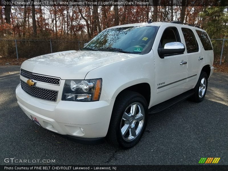 White Diamond Tricoat / Light Titanium/Dark Titanium 2012 Chevrolet Tahoe LTZ 4x4