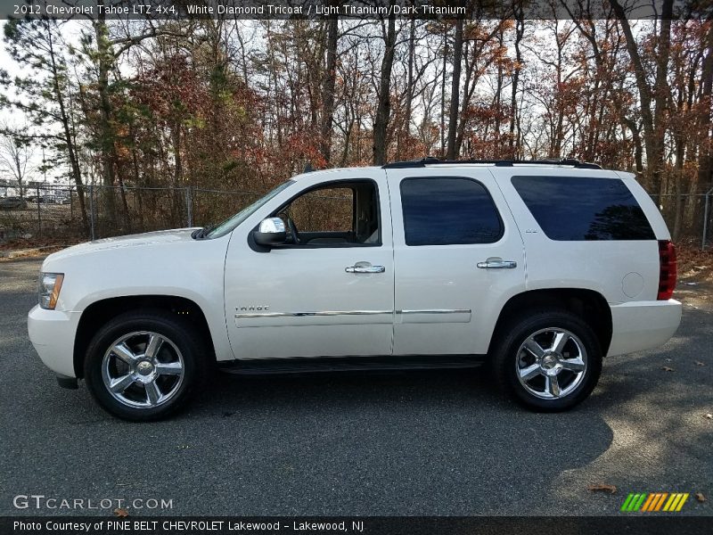 White Diamond Tricoat / Light Titanium/Dark Titanium 2012 Chevrolet Tahoe LTZ 4x4