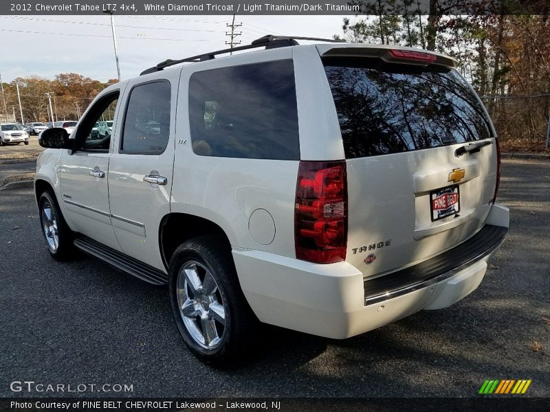 White Diamond Tricoat / Light Titanium/Dark Titanium 2012 Chevrolet Tahoe LTZ 4x4