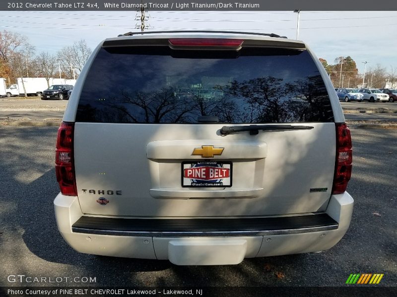 White Diamond Tricoat / Light Titanium/Dark Titanium 2012 Chevrolet Tahoe LTZ 4x4