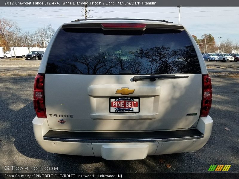 White Diamond Tricoat / Light Titanium/Dark Titanium 2012 Chevrolet Tahoe LTZ 4x4