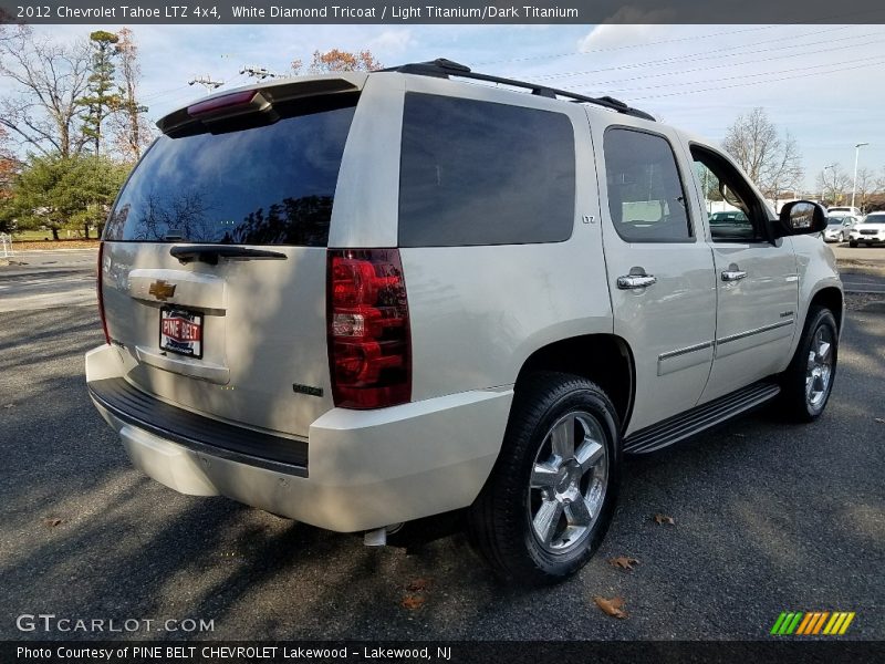 White Diamond Tricoat / Light Titanium/Dark Titanium 2012 Chevrolet Tahoe LTZ 4x4