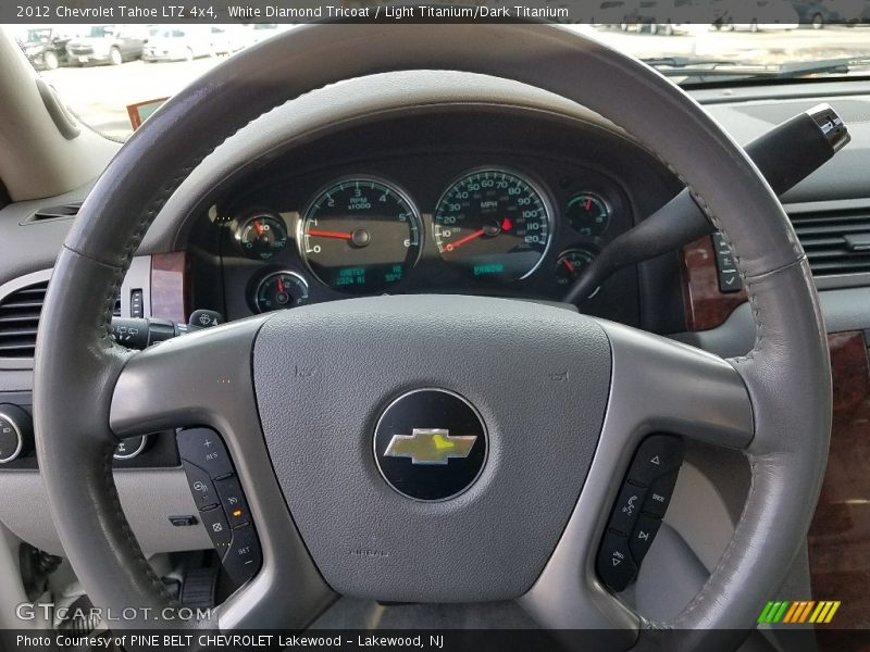 White Diamond Tricoat / Light Titanium/Dark Titanium 2012 Chevrolet Tahoe LTZ 4x4