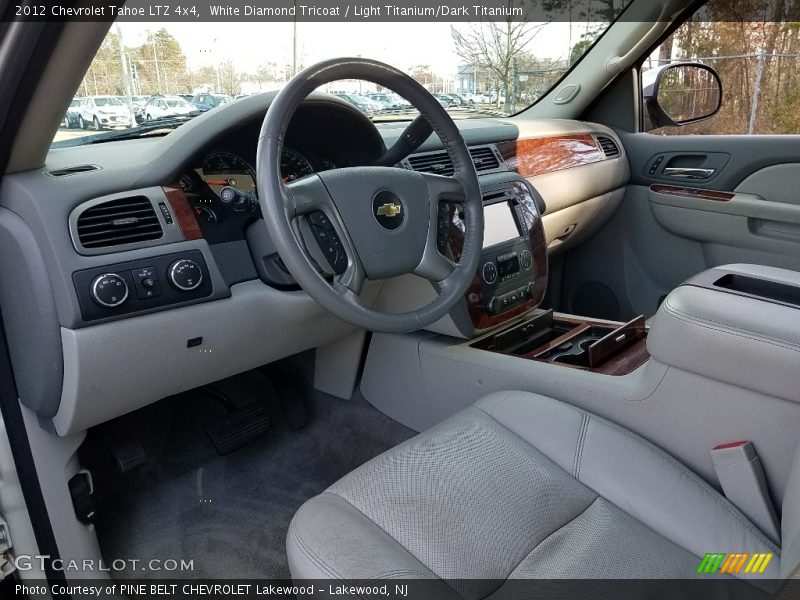 White Diamond Tricoat / Light Titanium/Dark Titanium 2012 Chevrolet Tahoe LTZ 4x4