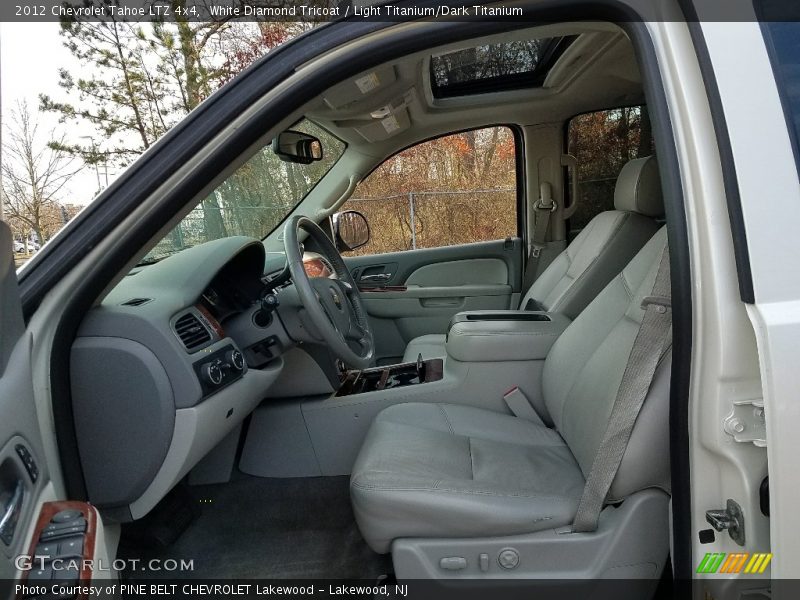 White Diamond Tricoat / Light Titanium/Dark Titanium 2012 Chevrolet Tahoe LTZ 4x4