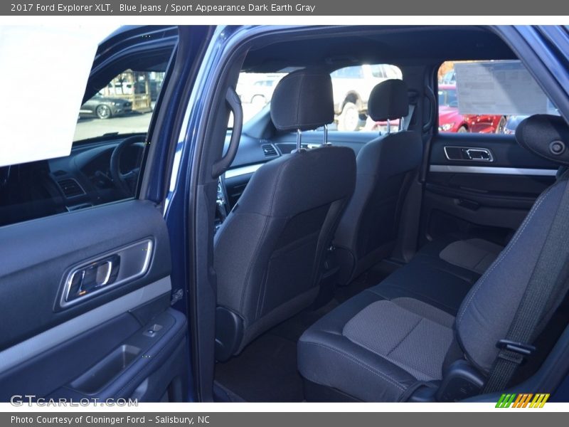 Blue Jeans / Sport Appearance Dark Earth Gray 2017 Ford Explorer XLT